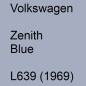 Preview: Volkswagen, Zenith Blue, L639 (1969).